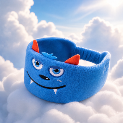 𝑩𝑳𝑼𝑬𝙎𝙃𝑶𝑻® 👑 Soft Bluetooth Sleep Headband For Kids, Toddlers & Adults Long Flights. Quiet Kids. Stress-Free Travel