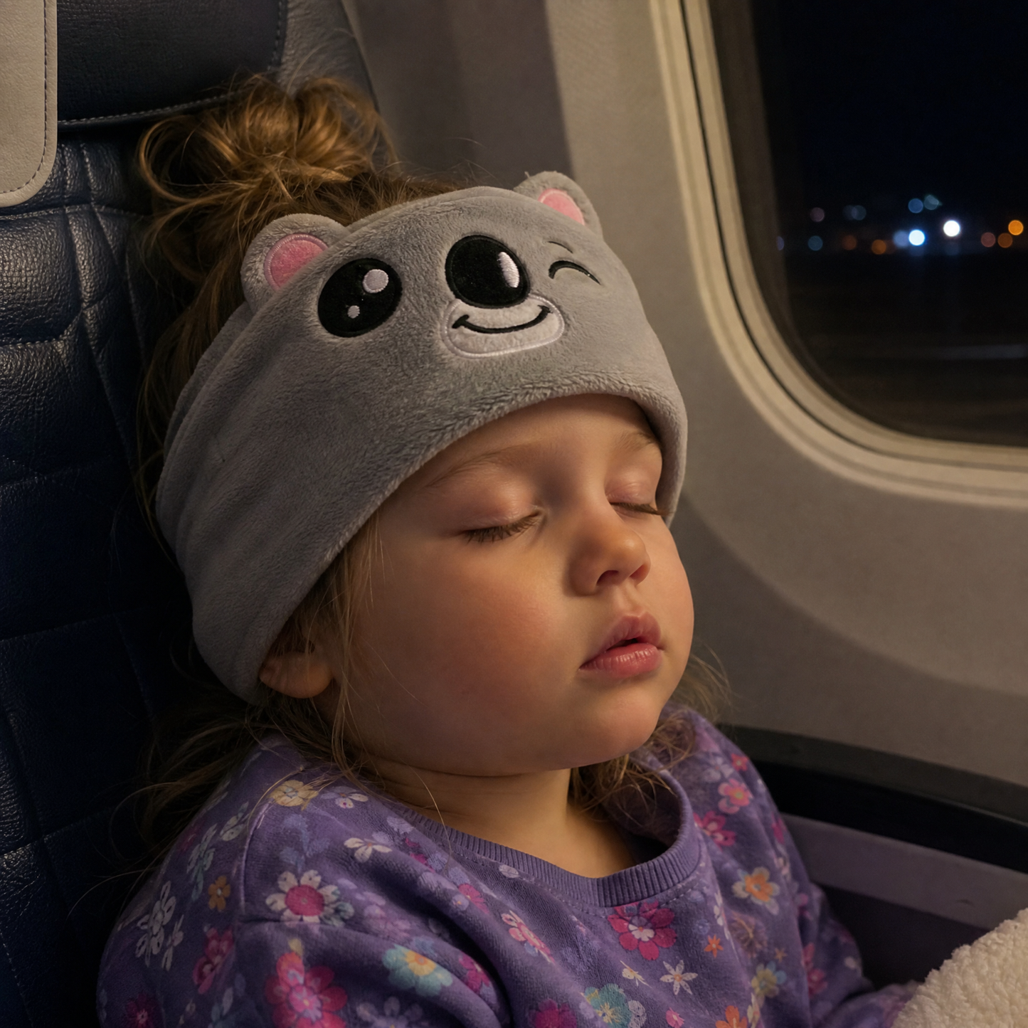 𝑩𝑳𝑼𝑬𝙎𝙃𝑶𝑻® 👑 Soft Bluetooth Sleep Headband For Kids, Toddlers & Adults Long Flights. Quiet Kids. Stress-Free Travel