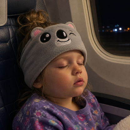 𝑩𝑳𝑼𝑬𝙎𝙃𝑶𝑻® 👑 Soft Bluetooth Sleep Headband For Kids, Toddlers & Adults Long Flights. Quiet Kids. Stress-Free Travel